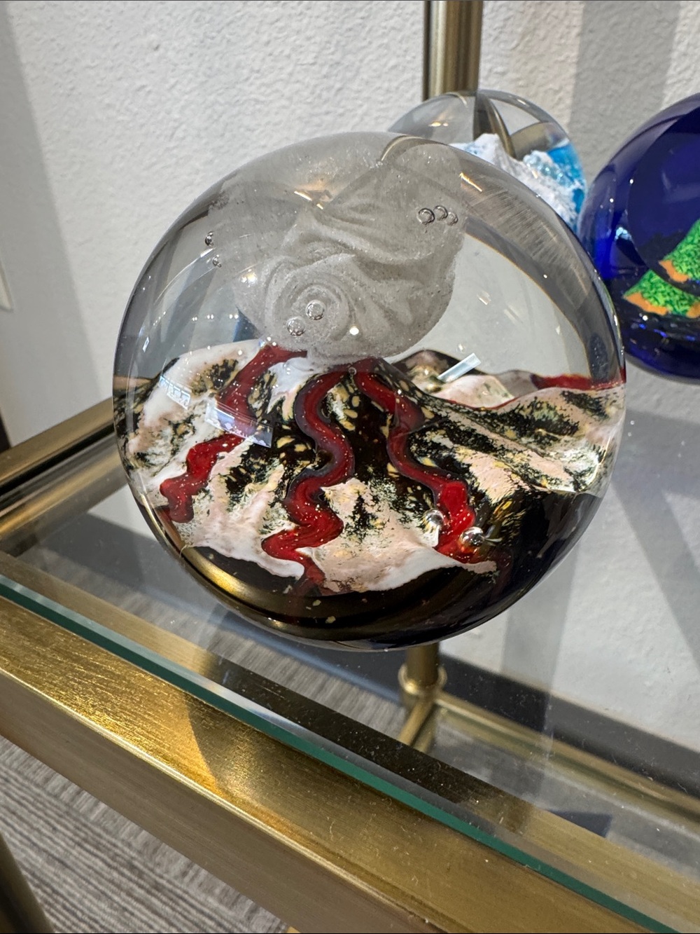 “VOLCANO “ glass art